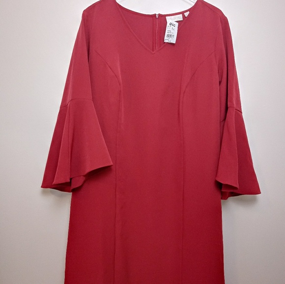 Belle by Kim Gravel Dresses & Skirts - Belle by Kim Gravel V-neck Dress w/ Bell Sleeves